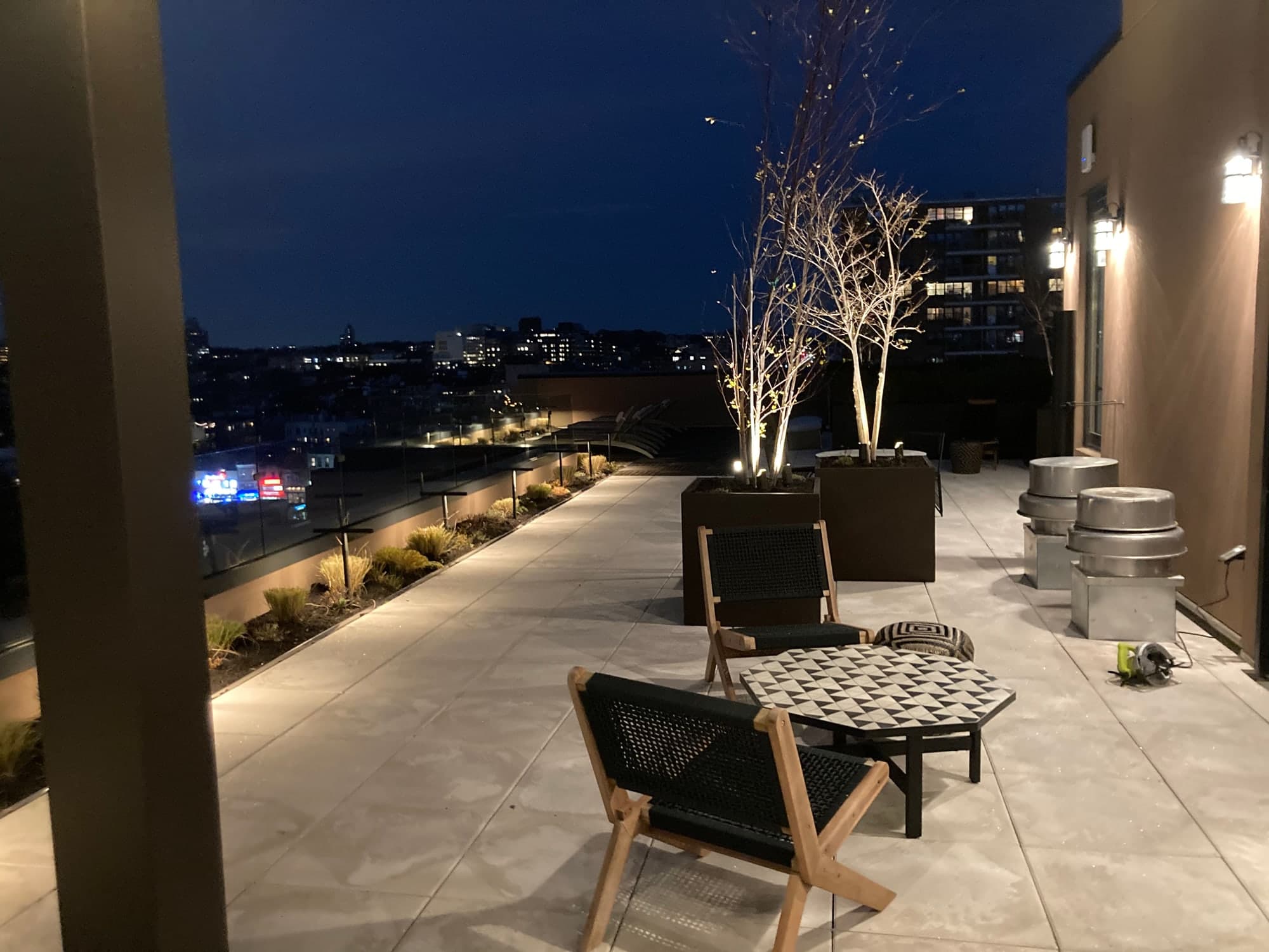 Rooftop Lounge at Dusk